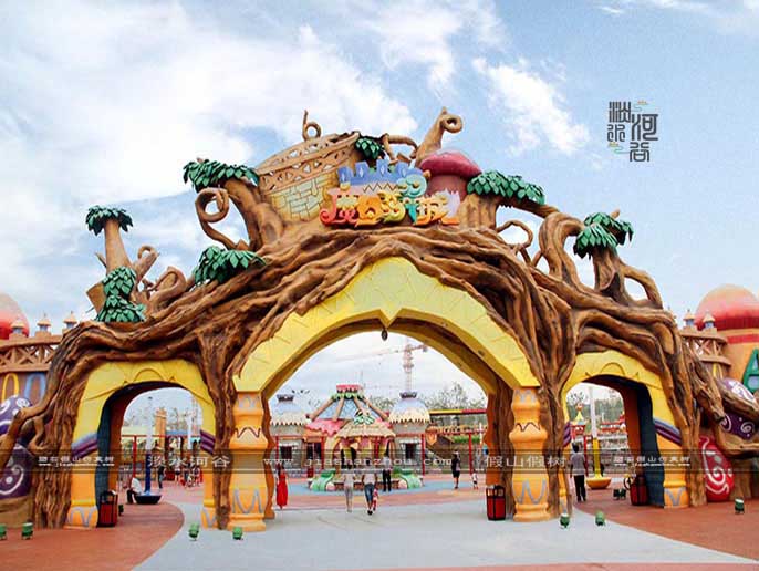 北京淡水河谷|受歡迎的水泥仿真樹大門類型