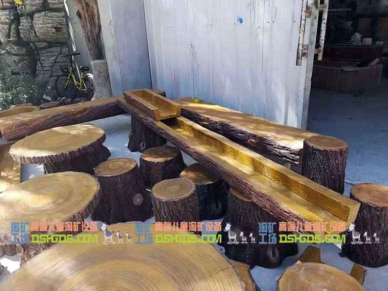 兒童淘沙淘礦小鎮設備制作技術和工藝展示