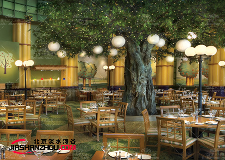 城市景觀中運用廣泛的仿真樹橡樹-的優雅與浪漫