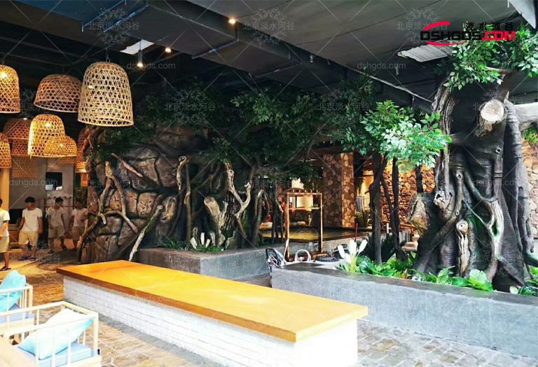 仿真樹綠化是安徽水韻櫻花生態(tài)園不可或缺的一項