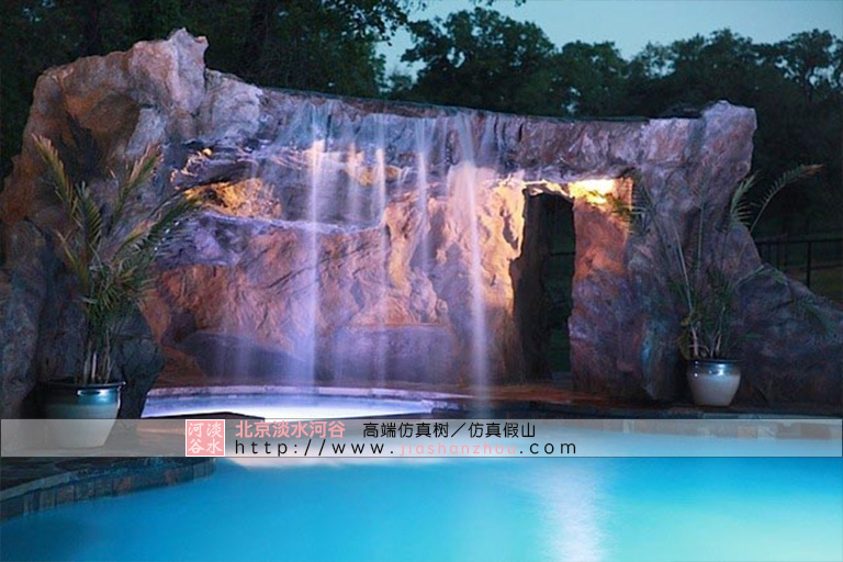 名公司的農家樂假山制作出不一樣的效果