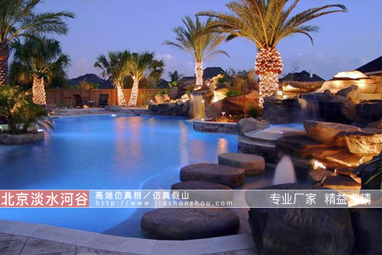 農家院假山魚池圖片8張經典