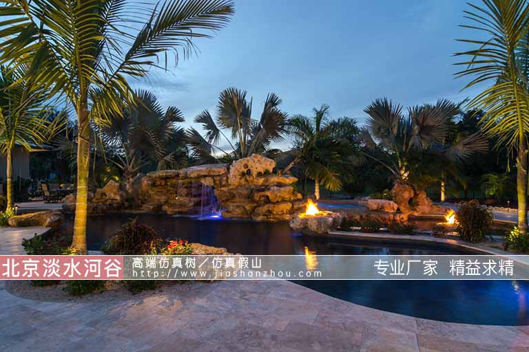 5張假山流水景觀圖片展示這邊效果好