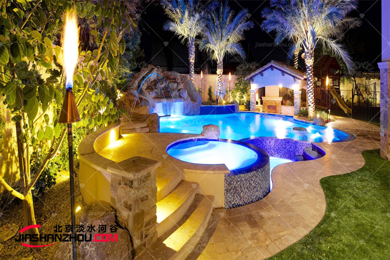 照明系統與GRC塑石假山如何配合才能產生預期的效果