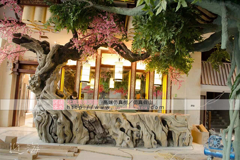 仿真樹吧臺(tái)多種樣式酒吧餐飲選