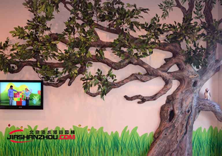 河南鄭州農家院仿真樹適合各種農家樂生態餐廳