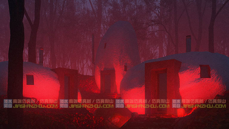 卵石型的房間是山區自然山洞民宿的好選擇