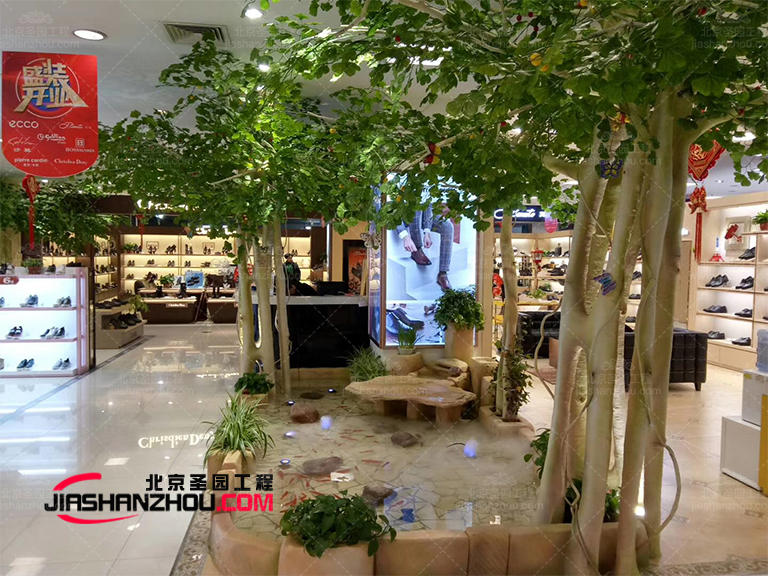 運用人造仿真樹裝飾的空間效果如此浪漫