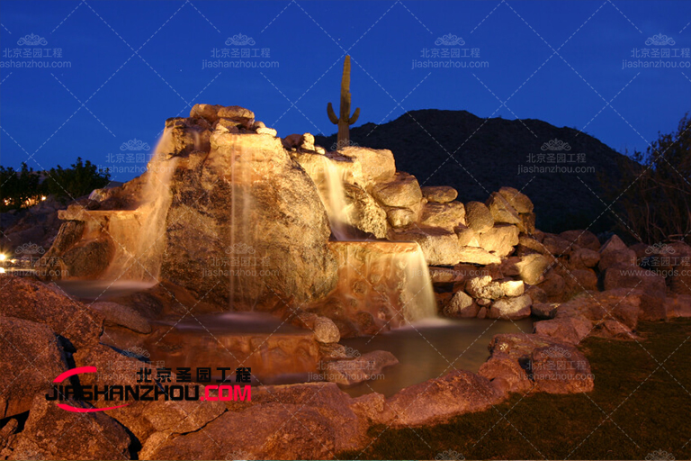 北京廠家塑石假山施工單位提供設計施工一體化技術湛