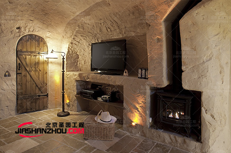 如何裝修出山洞的感覺仿意大利百萬(wàn)驢人造山洞酒店裝飾設(shè)計(jì)