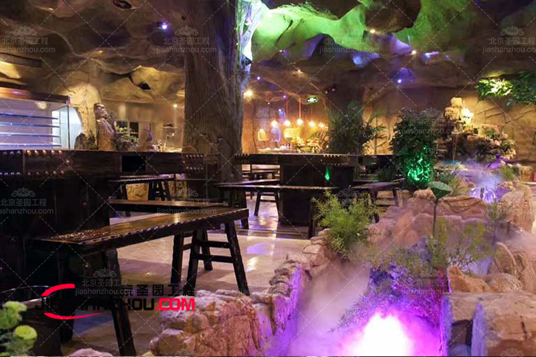 仿真窯洞餐廳房設計制作施工細節速覽