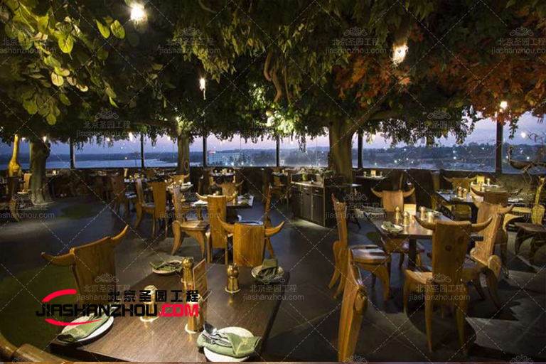 不一樣的綠色仿真樹生態(tài)餐廳設(shè)計(jì)回歸淳樸