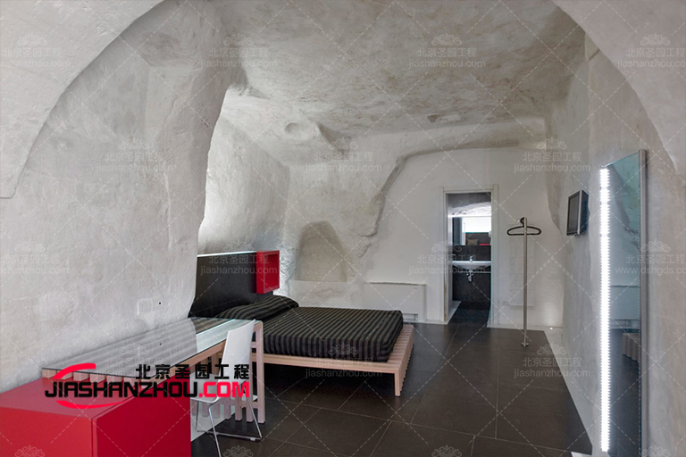 安徽池州美的仿真鹽療洞穴民宿之一曾經是一處景區