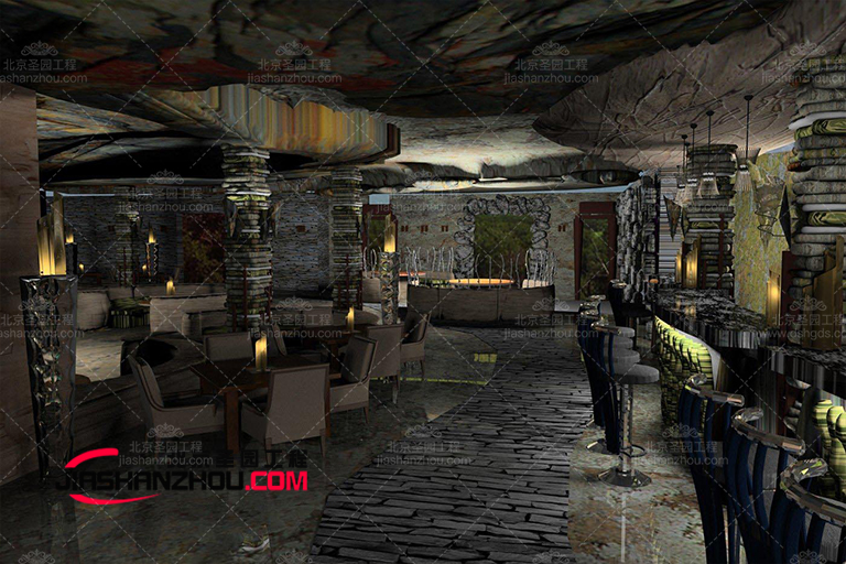 湖廬自然藝術空間人造洞穴餐廳佳情侶拍照打卡地兒