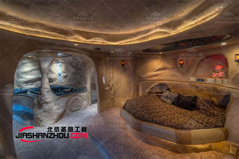 品仿真山洞別墅浴室制作使沐浴成為一種奢侈