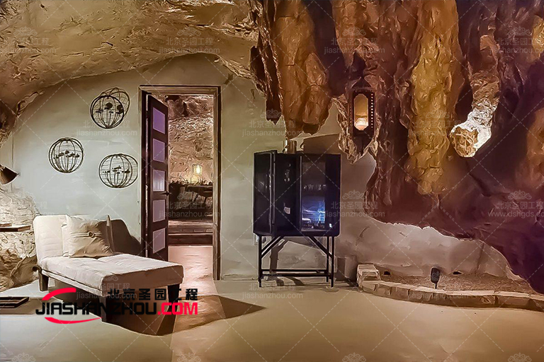 在這個窯洞別墅轟趴館狂嗨體驗到家里有礦的感覺