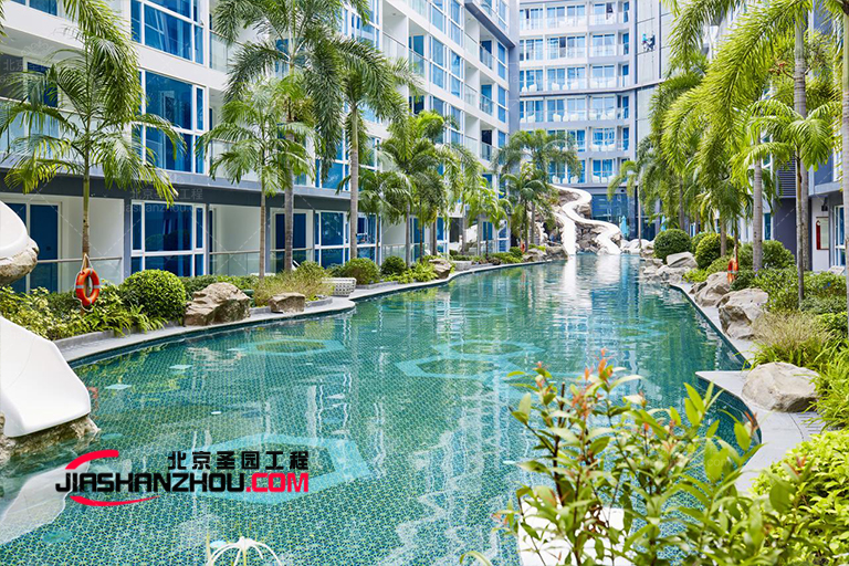 塑石假山景觀工程效果圖酷炫奢華