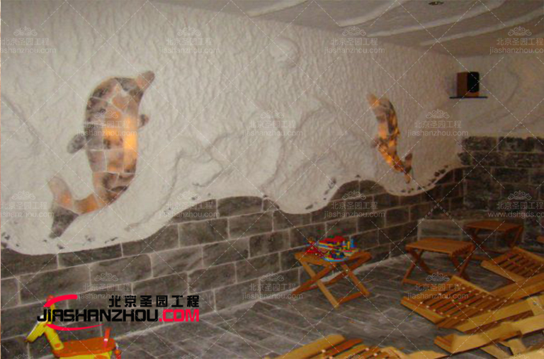 地中海f 格是仿真鹽洞酒店受歡迎的室內(nèi)裝飾f 格之一