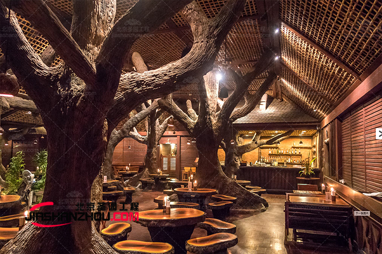 承接的上海優(yōu)樂主題餐廳仿真樹項(xiàng)目順利完工