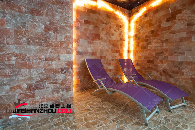汗蒸房洞穴式鹽療房是根據當今當代的審美理念設計的