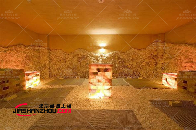 仿真洞穴式主題鹽療房華麗豐富的細節讓人聯想到巴洛克f 格