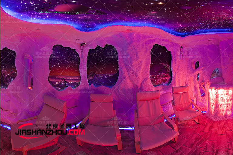 自然洞穴式主題鹽療房安裝設(shè)計已經(jīng)甩出桑拿幾條街