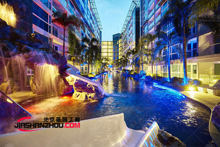 TCP塑石假山水池景觀以創造性再現綠洲感覺而聞名