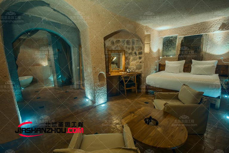 仿古窯洞餐廳設計制作的空間井井有條 宜人且溫馨