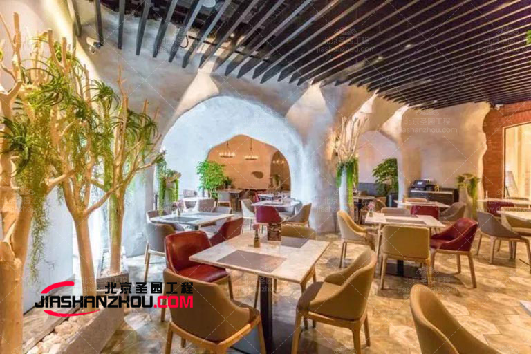仿古洞穴餐廳也可以是很時尚的 來看看效果圖
