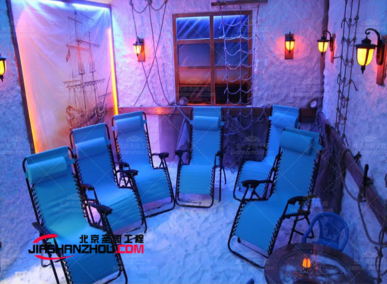 洞穴式鹽療房設(shè)計類型不同會對空間整體感覺產(chǎn)生很大影響