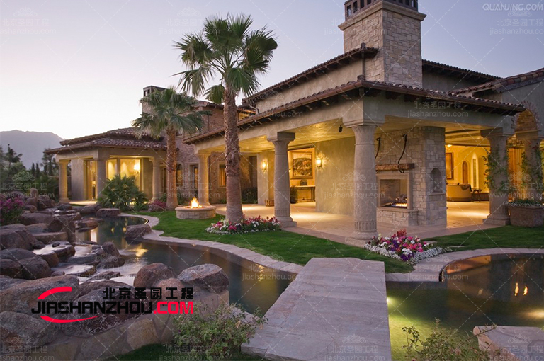 自由形狀的TCP塑石假山水池景觀以假亂真