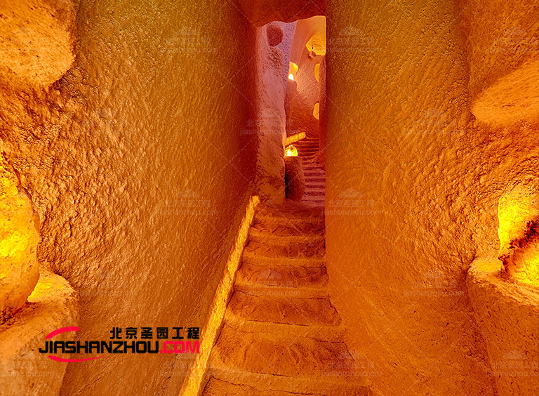 四川仿真鹽洞酒店為養生者的休息空間帶來歡快明亮的特色