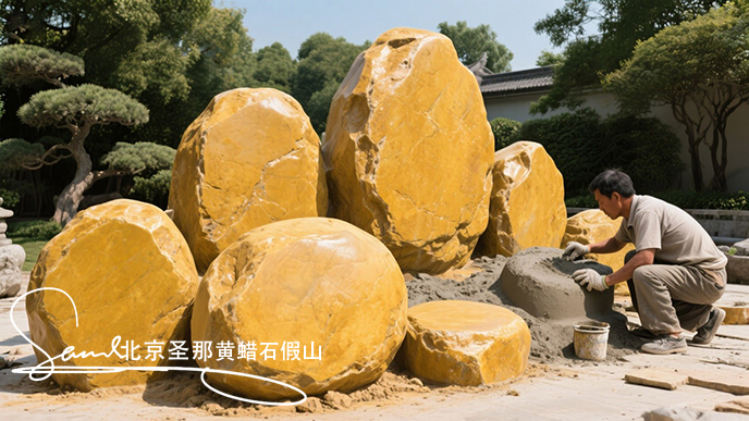 仿真黃蠟石