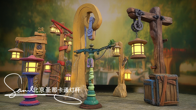 卡通燈桿.jpg 卡通燈桿