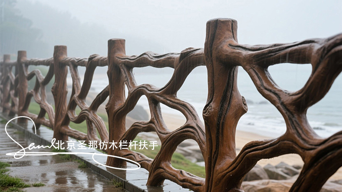 jimeng-2025-06-25-1786-正在施工制作的安全圍欄設計，線條流暢自然，給人柔和靈動之感。為空間增添活潑與藝術....jpeg
