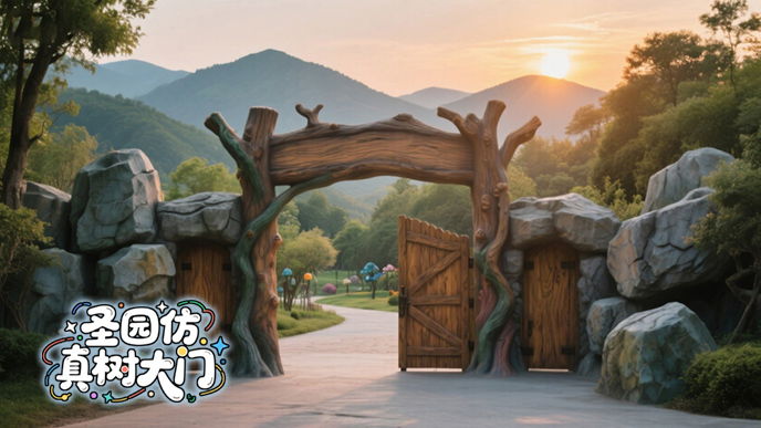 仿真樹大門